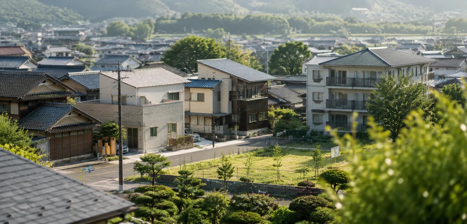 京都の街並みと不動産のイメージ